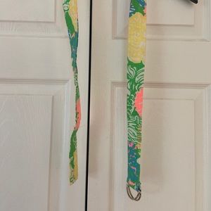 Lilly pulitzer material belt